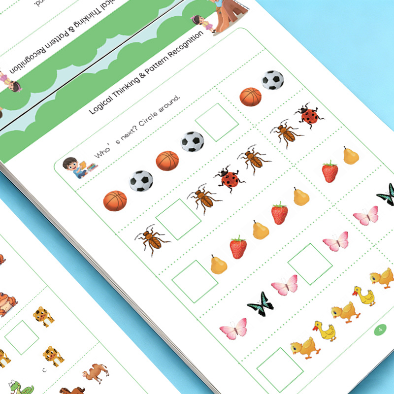 Learning Workbook Preschool - 32 Pages Pattern Finding Workbook Preschool