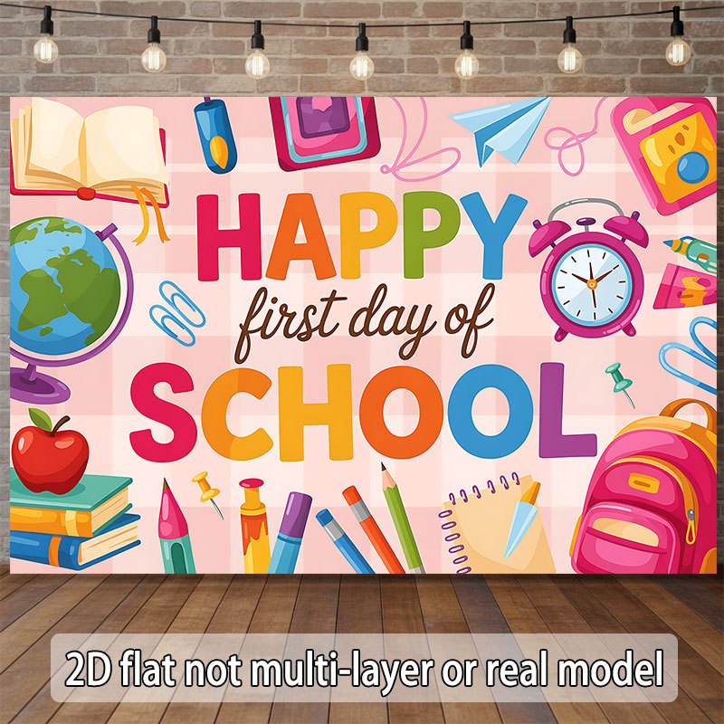 Happy Kids Education - Back to School Wall Tapestry Happy