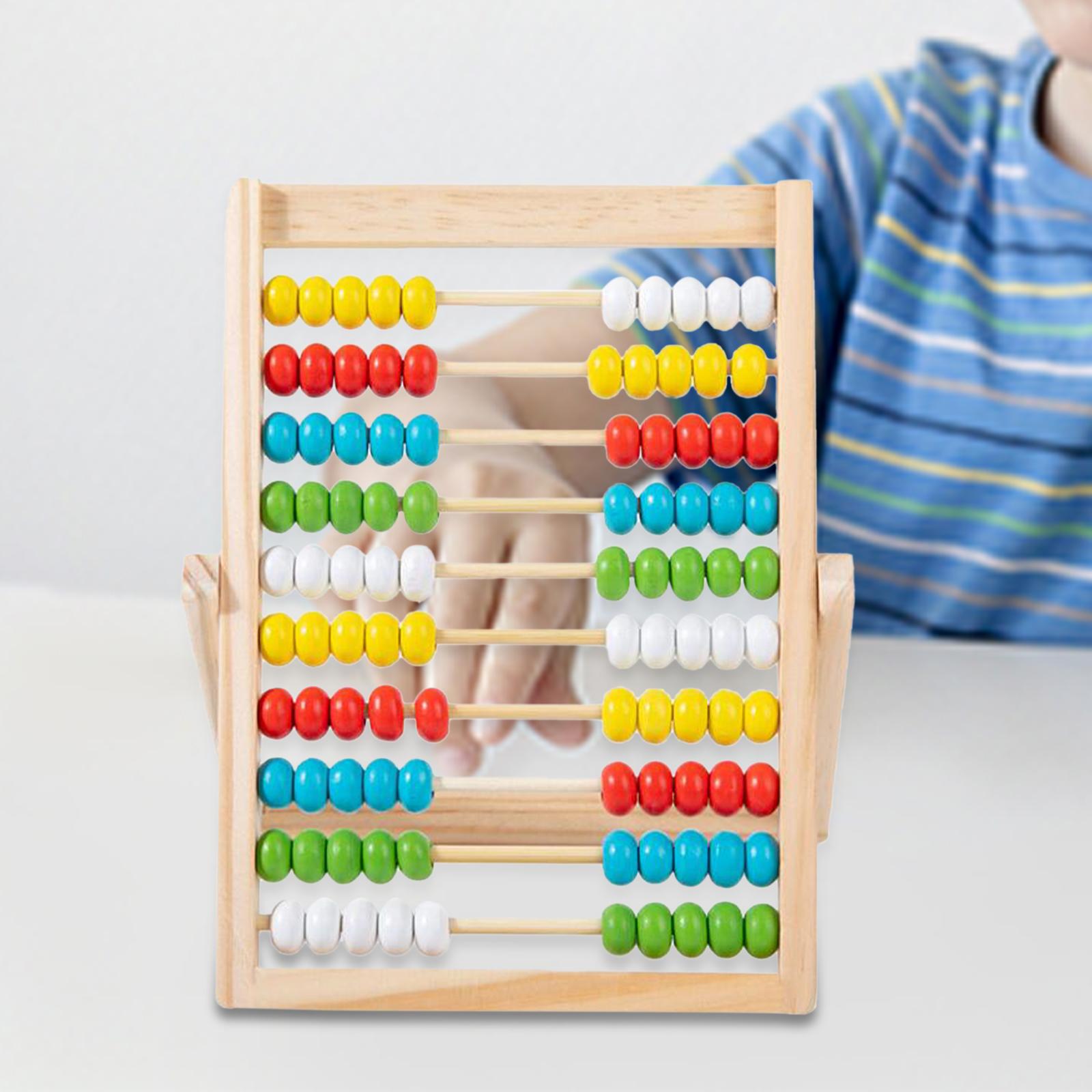 Kids Education Center - Multicolor Wooden Abacus Counting Frame Math