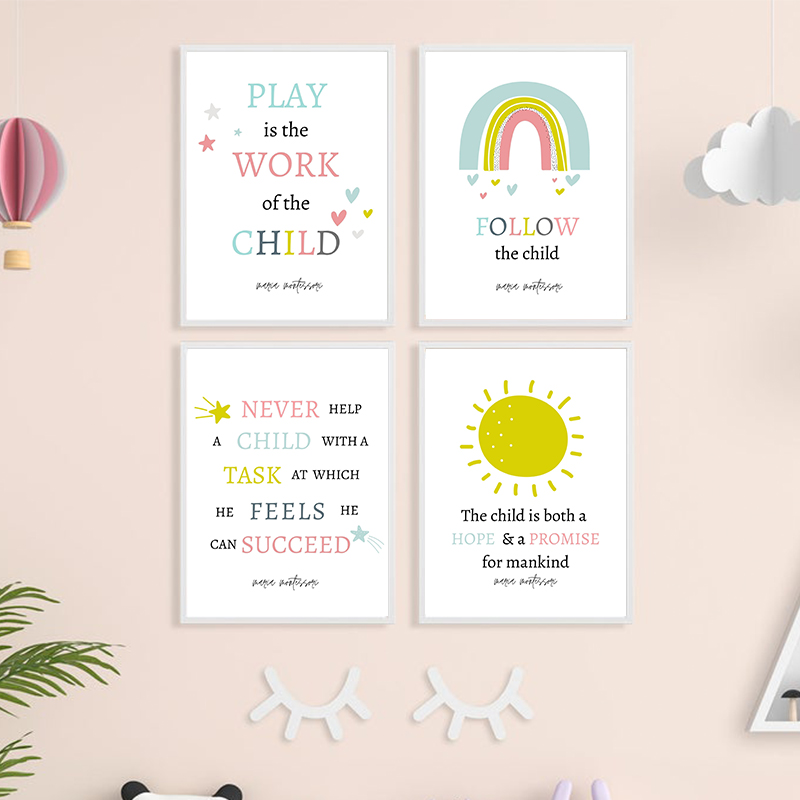 Kids Education Quote - Chơi Là Công Việc Của Một