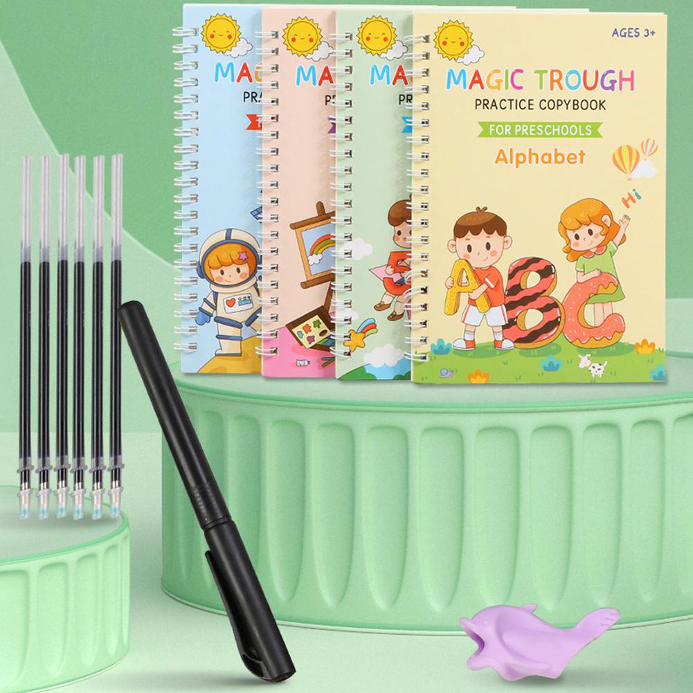 Learning Workbook Preschool - Magic Practice Copybook Kids Reusable Groove