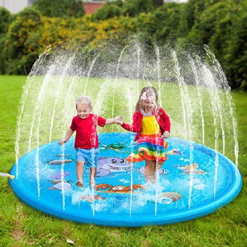 Kids Education Rug - 100/170cm Kids Inflatable Water Splash Play