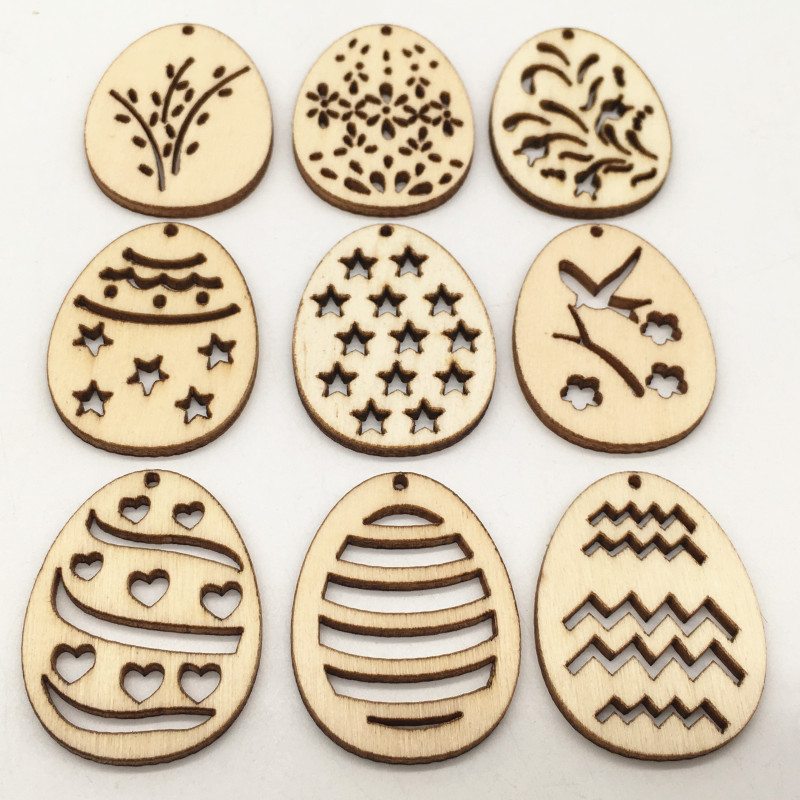 50Pcs Laser Cut Wooden Eggs fo - đánh giá và giá Happy Kids Education