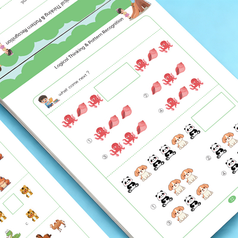 32 Pages Pattern Finding Workb - đánh giá và giá Learning Workbook Preschool