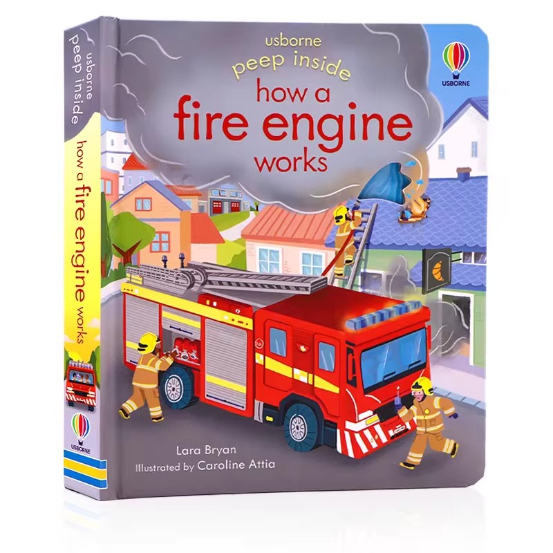 Usborne Peep Inside How A Fire - đánh giá và giá Kids Education Age