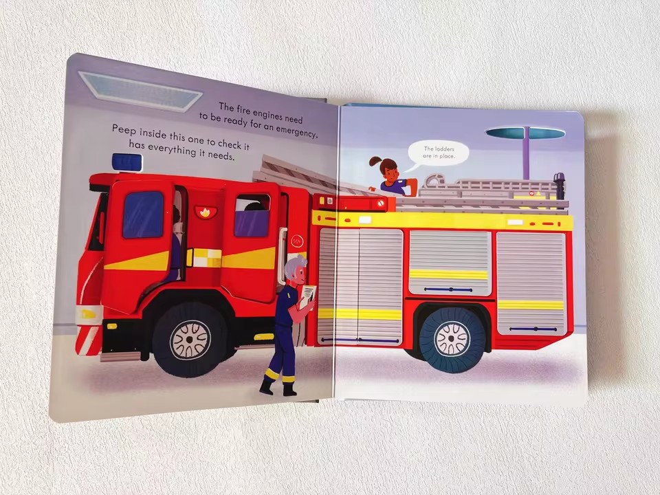Usborne Peep Inside How A Fire - đánh giá và giá Kids Education Age