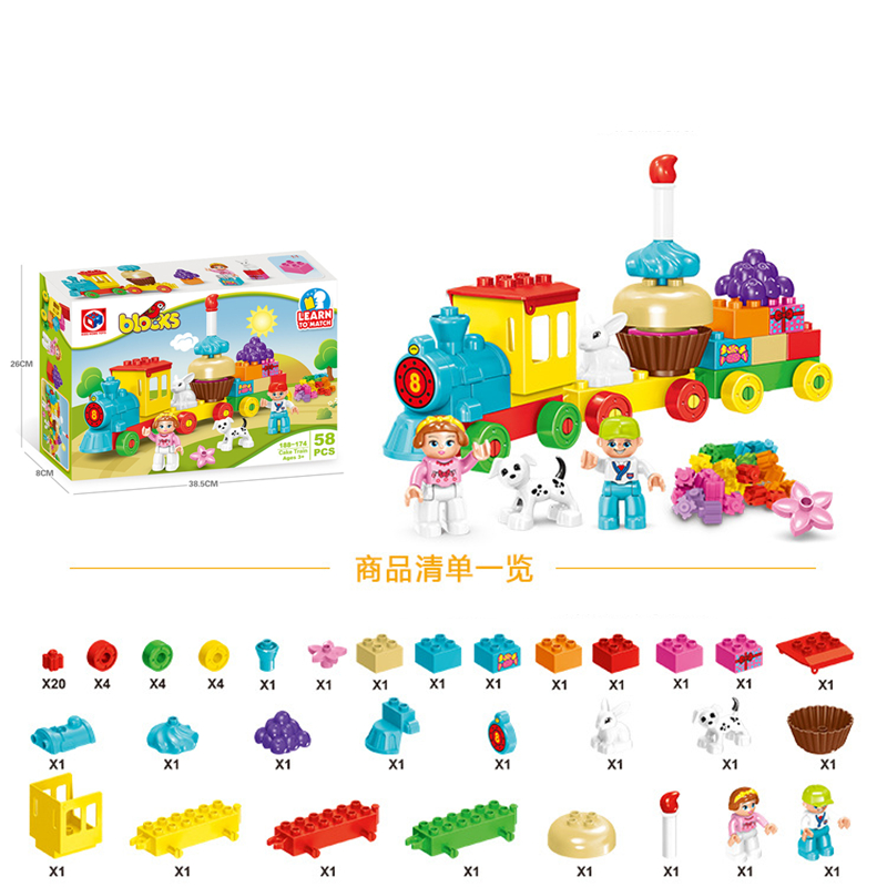 58pcs/set Creative Happy Birth - đánh giá và giá Happy Kids Education