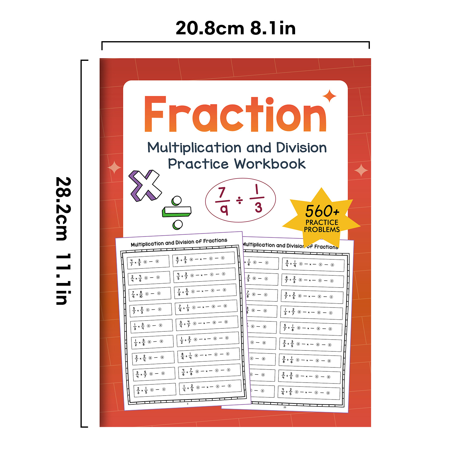 32 Pages A4 Fraction Multiplic - đánh giá và giá Kids Education Age