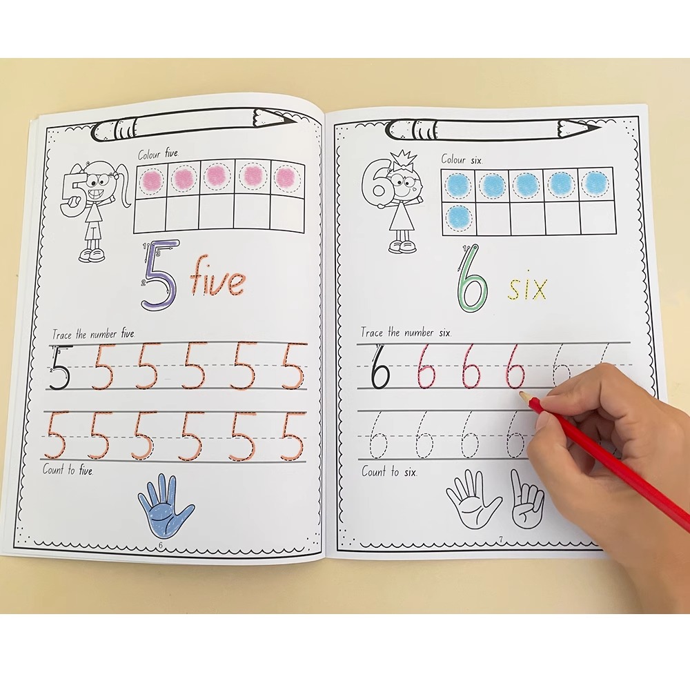 A4 Size Number 0-30 Tracing Pr - đánh giá và giá Learning Workbook Preschool