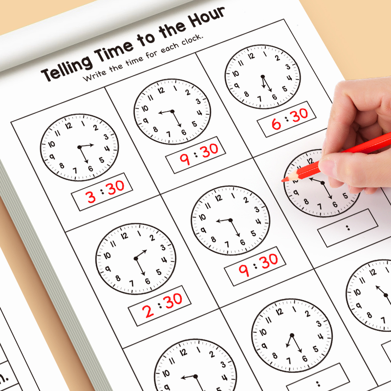 Telling Time Workbook for Kids - đánh giá và giá Learning Workbook Preschool