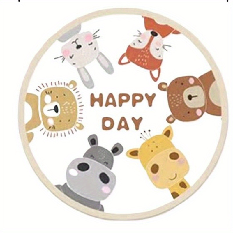 Happy Animals Round Rug Flanne - đánh giá và giá Happy Kids Education