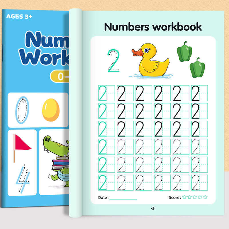 32 Pages Numbers Tracing Workb - đánh giá và giá Learning Workbook Preschool