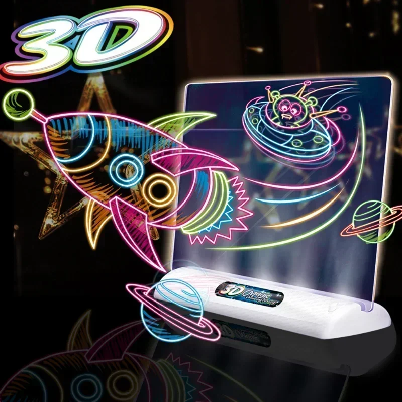 3D Magic Drawing Board LED Glo - đánh giá và giá Kids Education Foundation