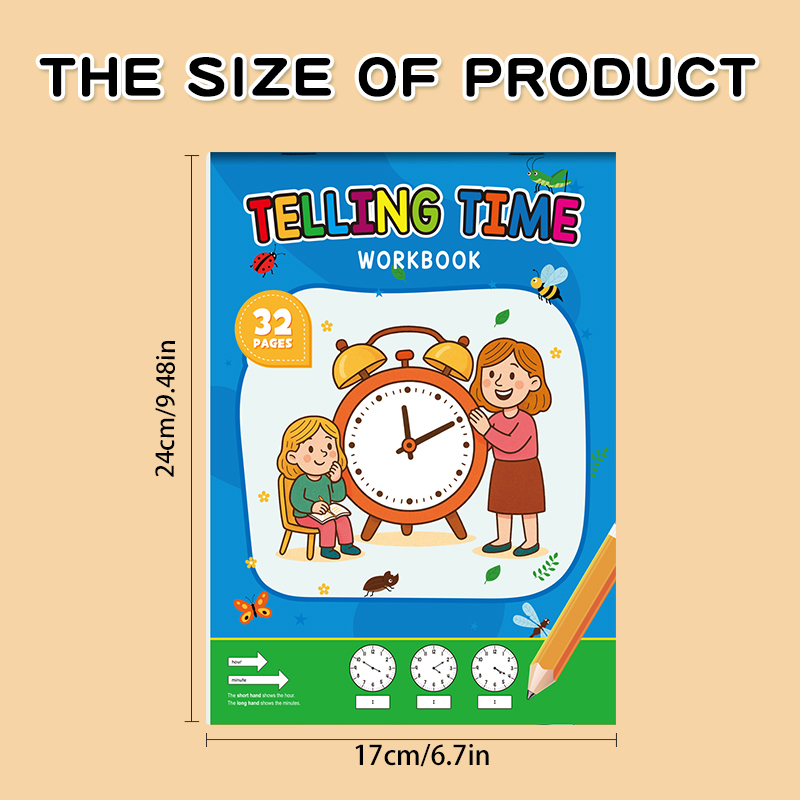 Clock Practice Workbook, Suita - đánh giá và giá Learning Workbook Preschool