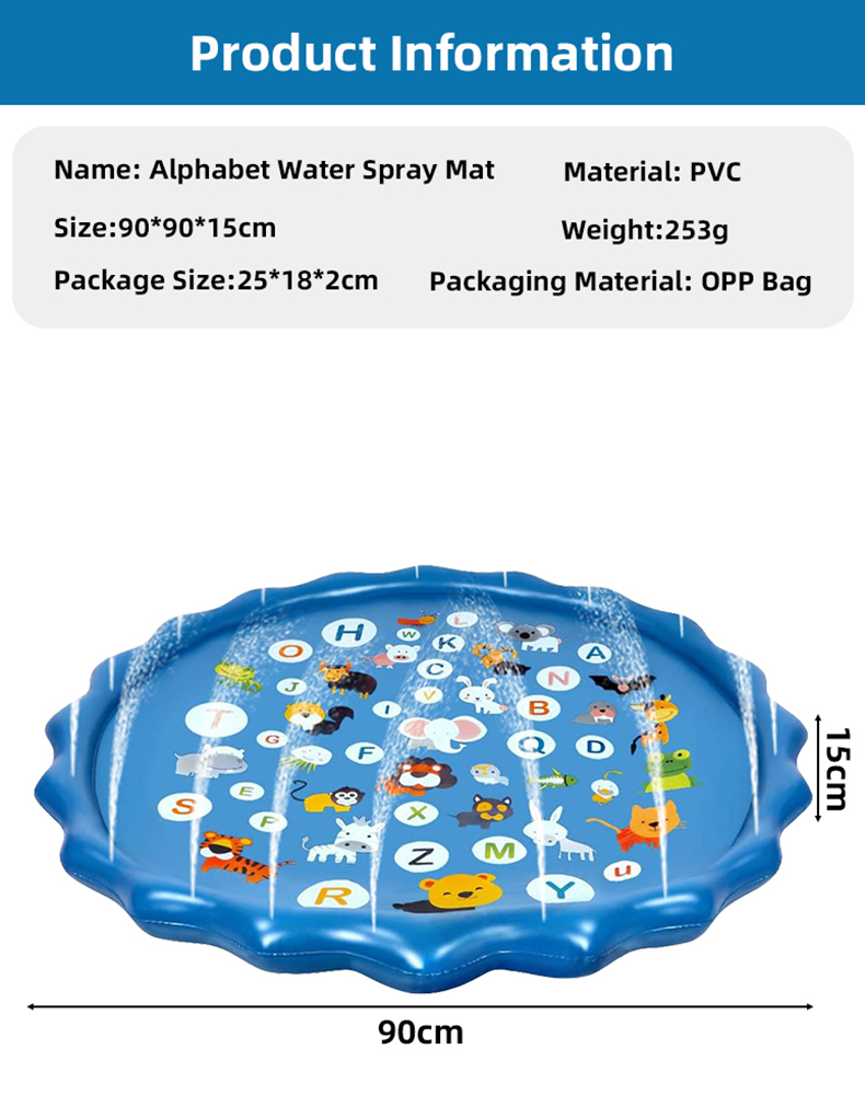 Alphabet Inflatable Water Spri - đánh giá và giá Kids Education Rug