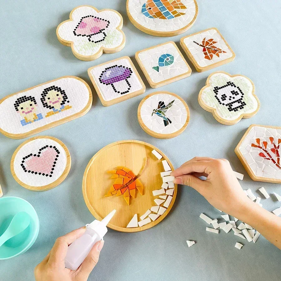 Handmade DIY Mosaic Cup Mat Bo - đánh giá và giá Kids Education Rug