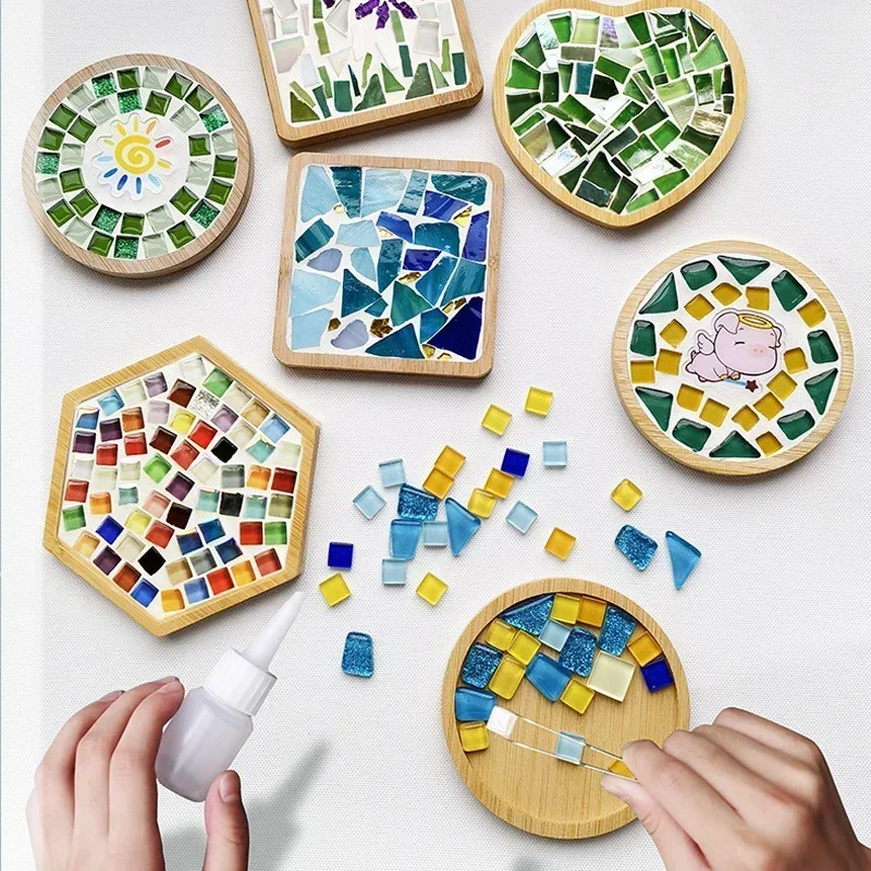 Handmade DIY Mosaic Cup Mat Bo - đánh giá và giá Kids Education Rug