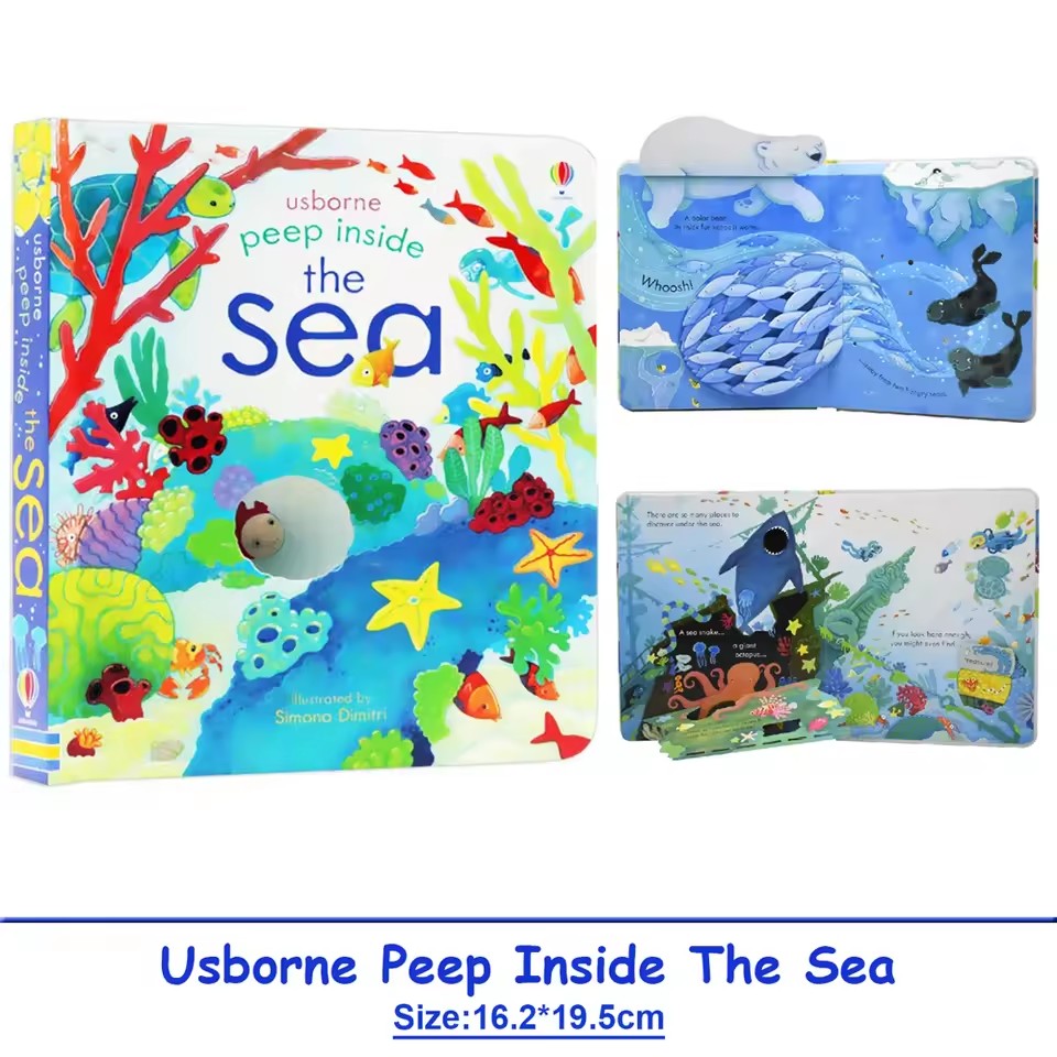 Usborne Peep Inside The Sea Ed - đánh giá và giá Kids Nature Education