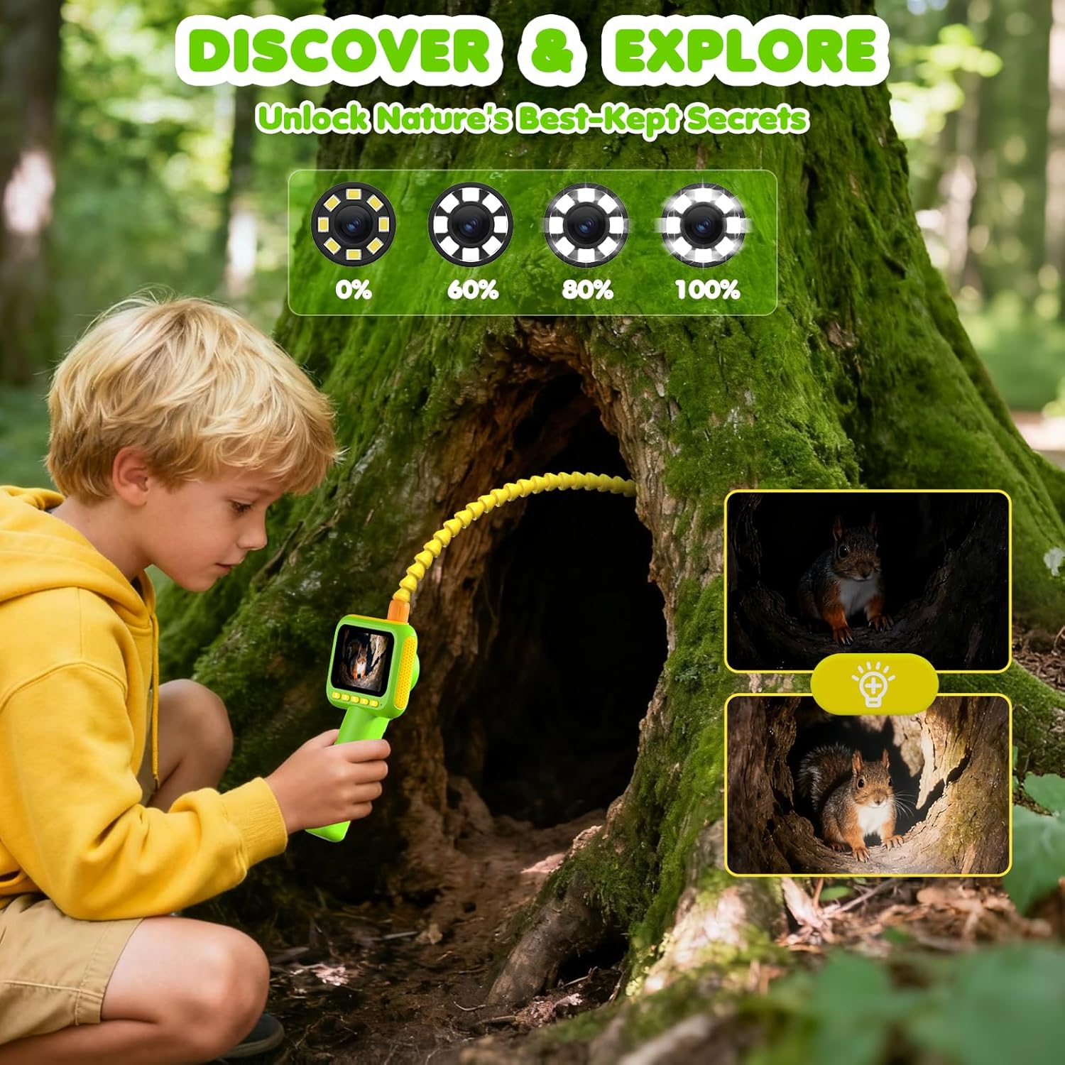Endoscope for Kids, Borescope  - đánh giá và giá Kids Nature Education