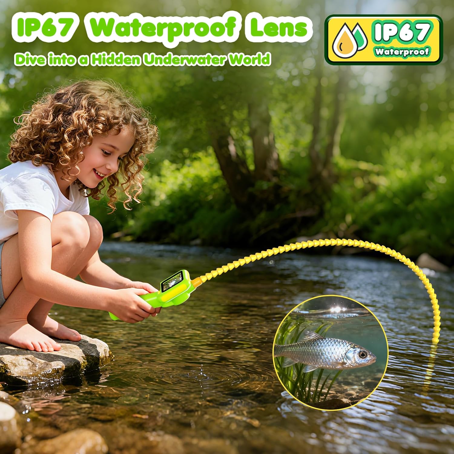 Endoscope for Kids, Borescope  - đánh giá và giá Kids Nature Education