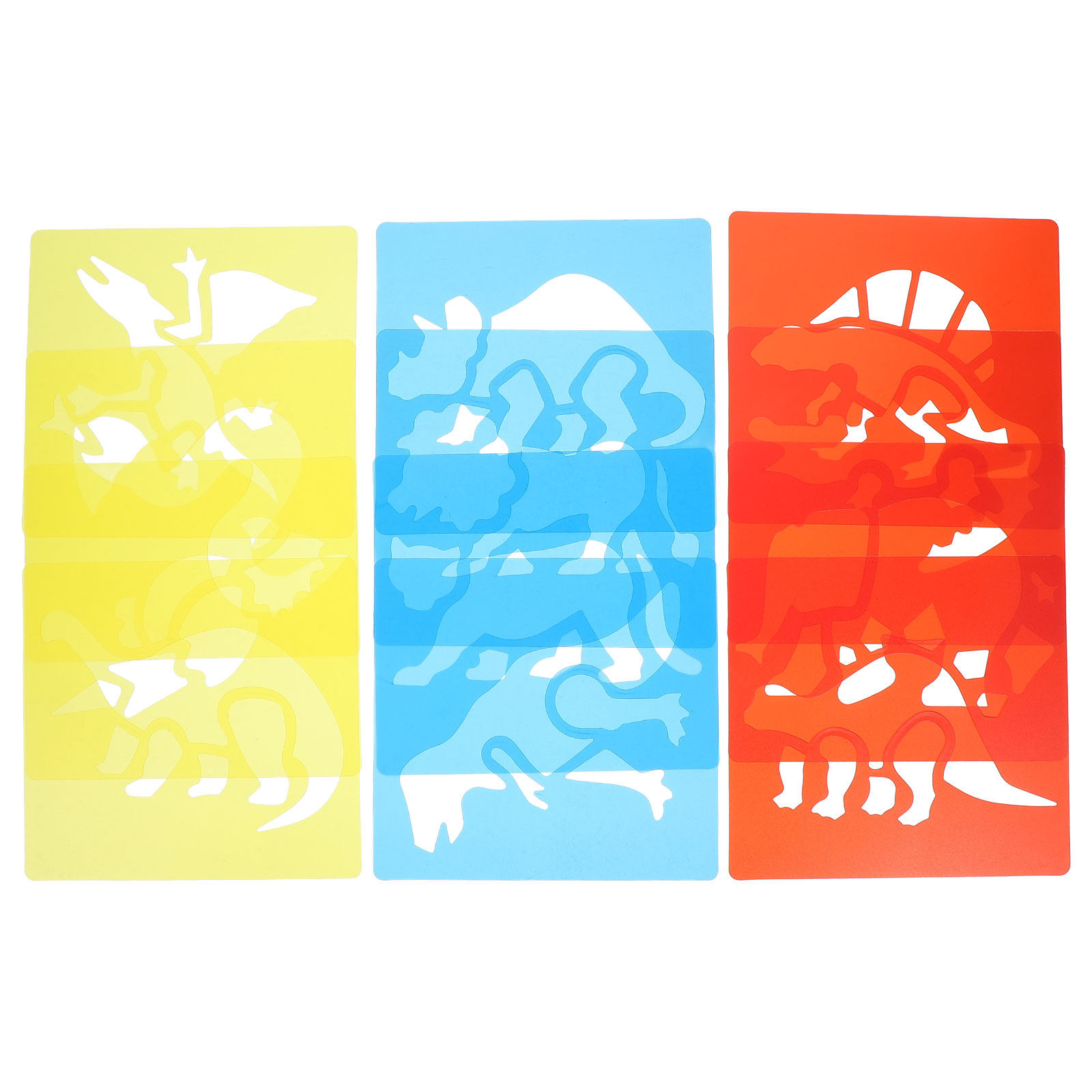 12Pcs Plastic Drawing Stencils - đánh giá và giá Kids Education Template