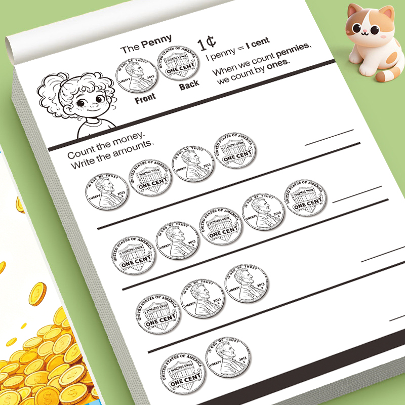 Preschool Kids Counting Money  - đánh giá và giá Learning Workbook Preschool