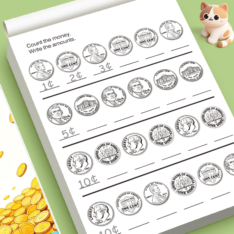 Preschool Kids Counting Money  - đánh giá và giá Learning Workbook Preschool
