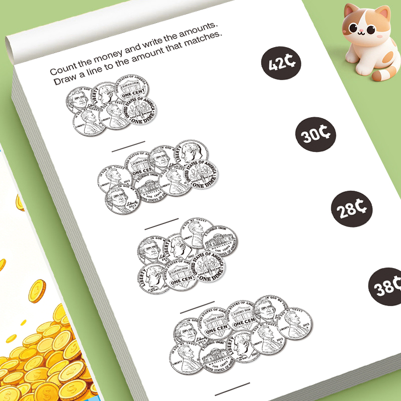 Preschool Kids Counting Money  - đánh giá và giá Learning Workbook Preschool