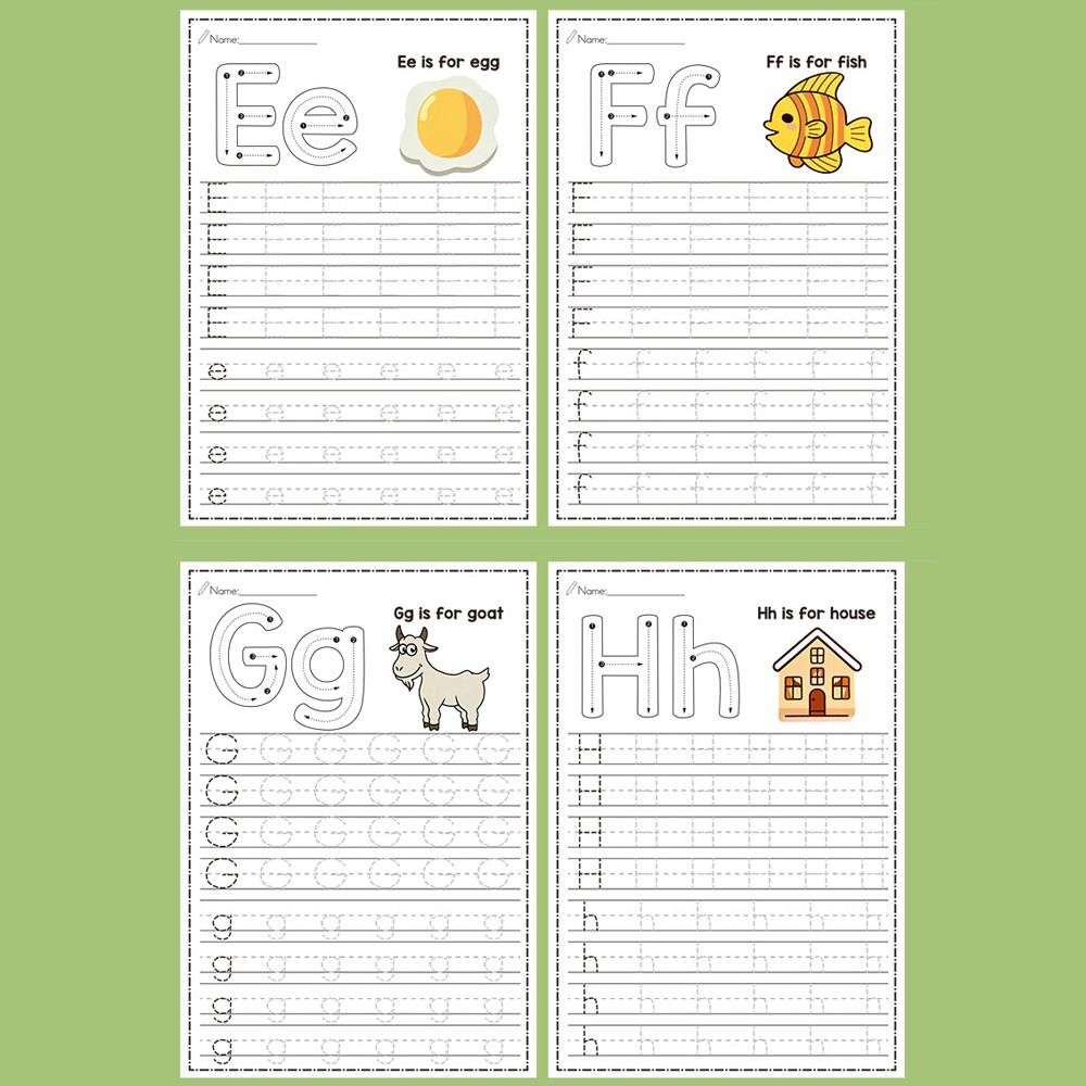 26 Letters Montessori Learning - đánh giá và giá Learning Workbook Preschool
