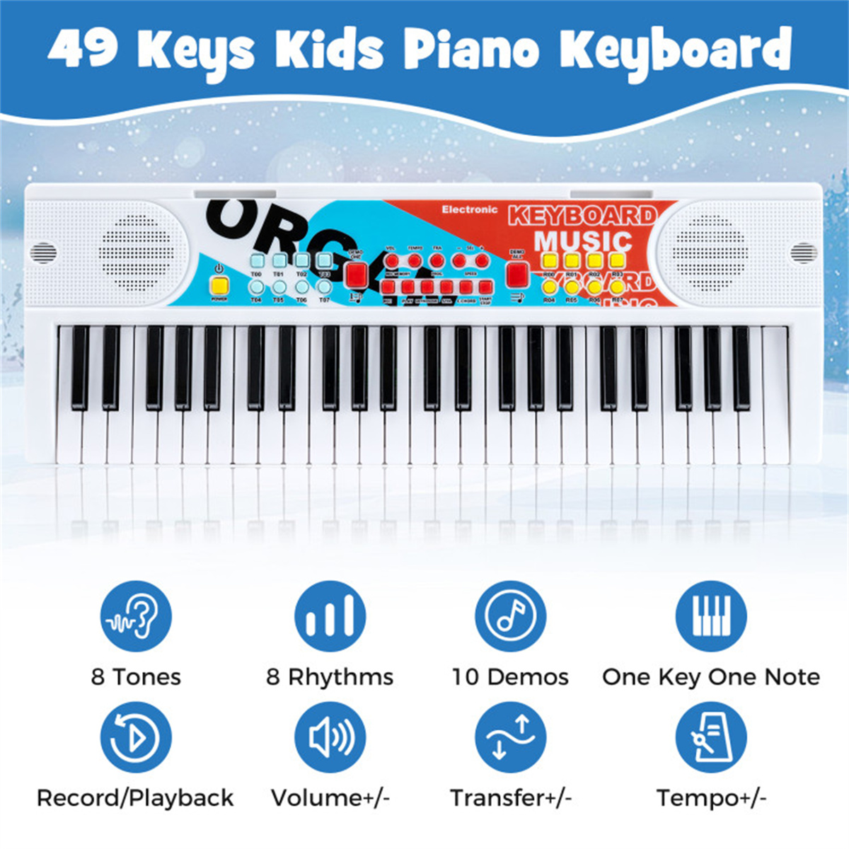 49 Keys Kids Electronic Keyboa - đánh giá và giá Kids Education Age