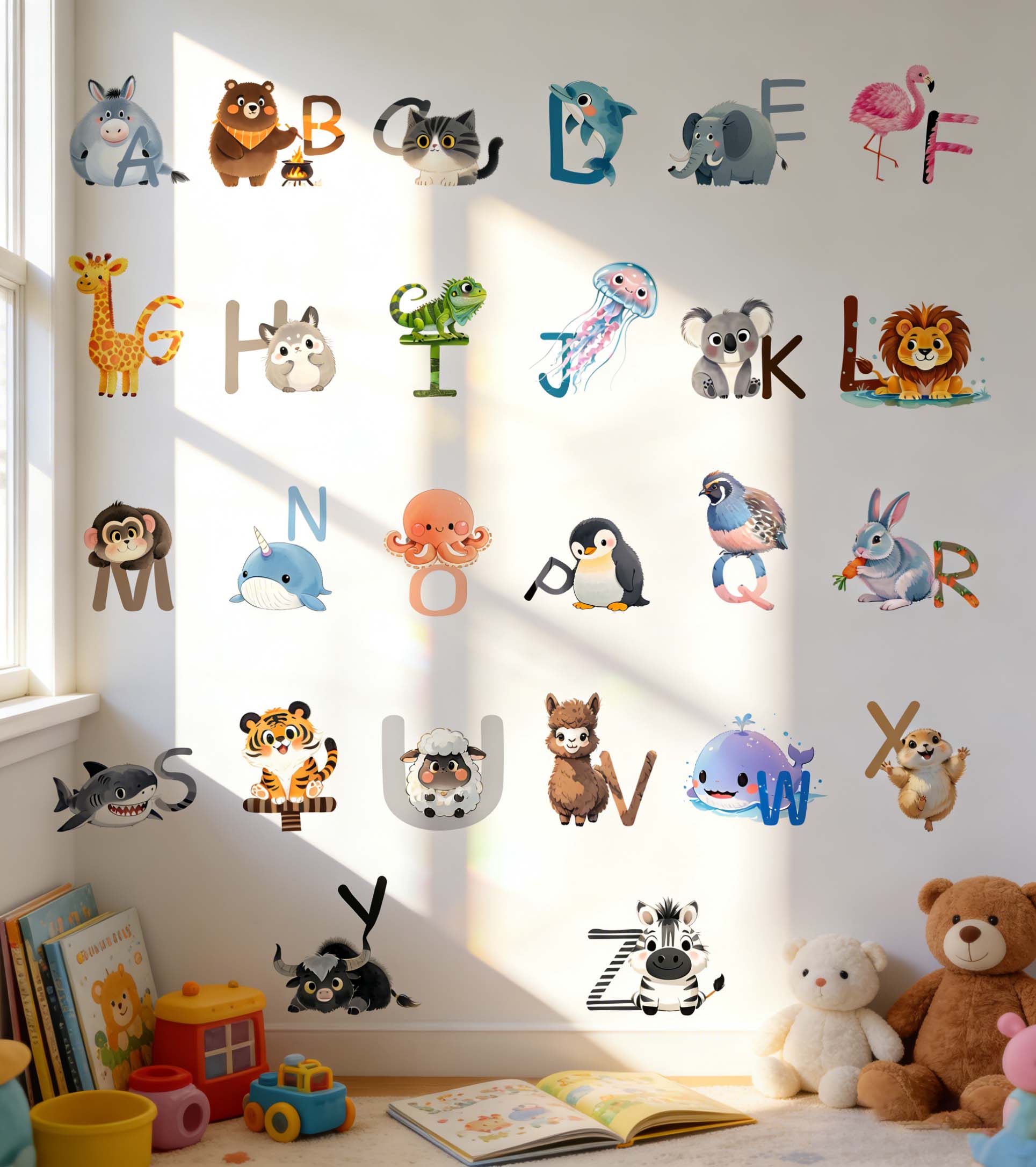 26 Letter English Alphabet Wal - đánh giá và giá Kids Education Center