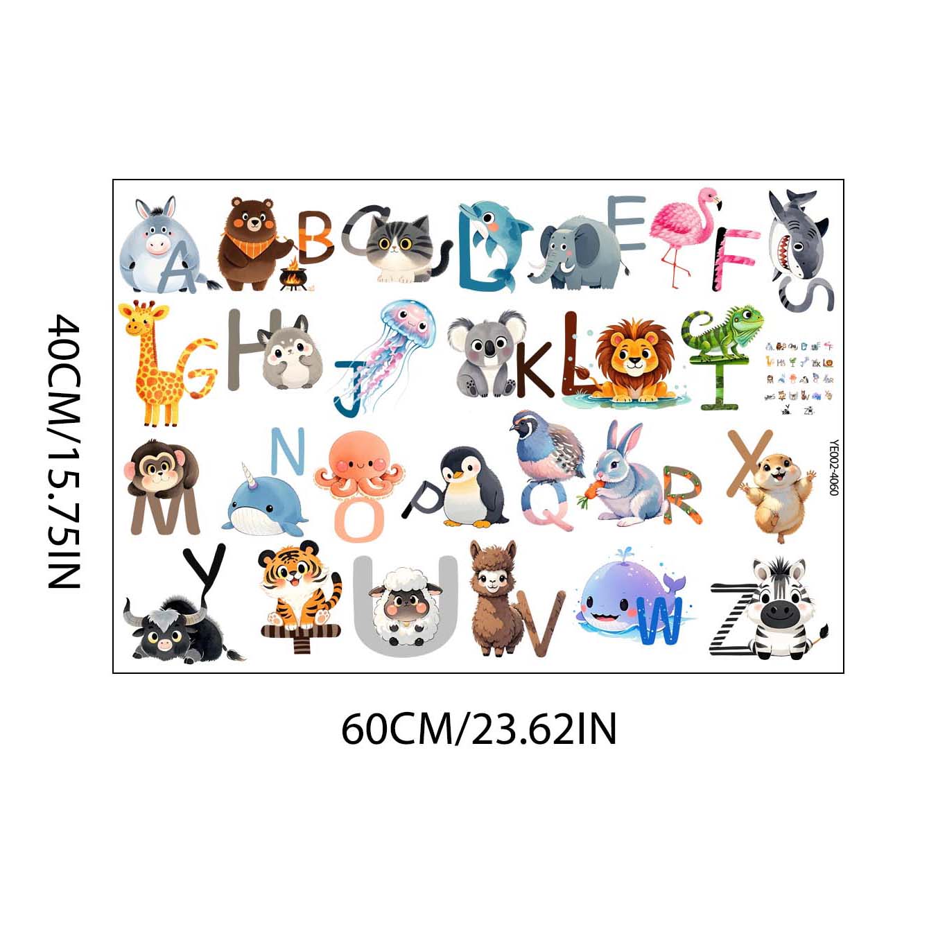 26 Letter English Alphabet Wal - đánh giá và giá Kids Education Center