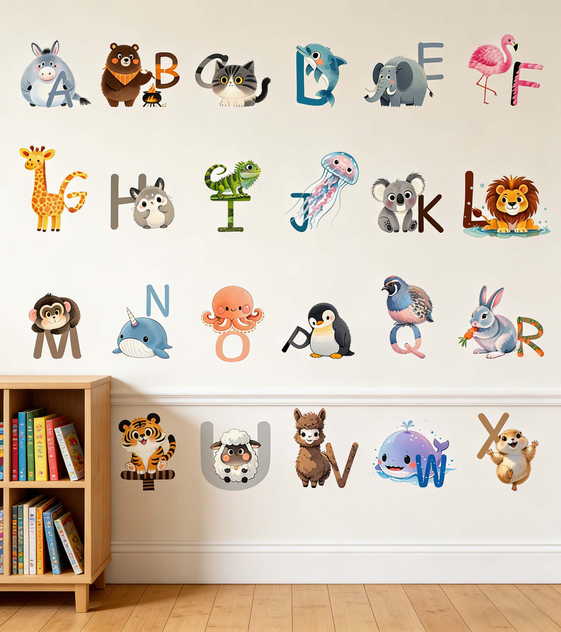 26 Letter English Alphabet Wal - đánh giá và giá Kids Education Center