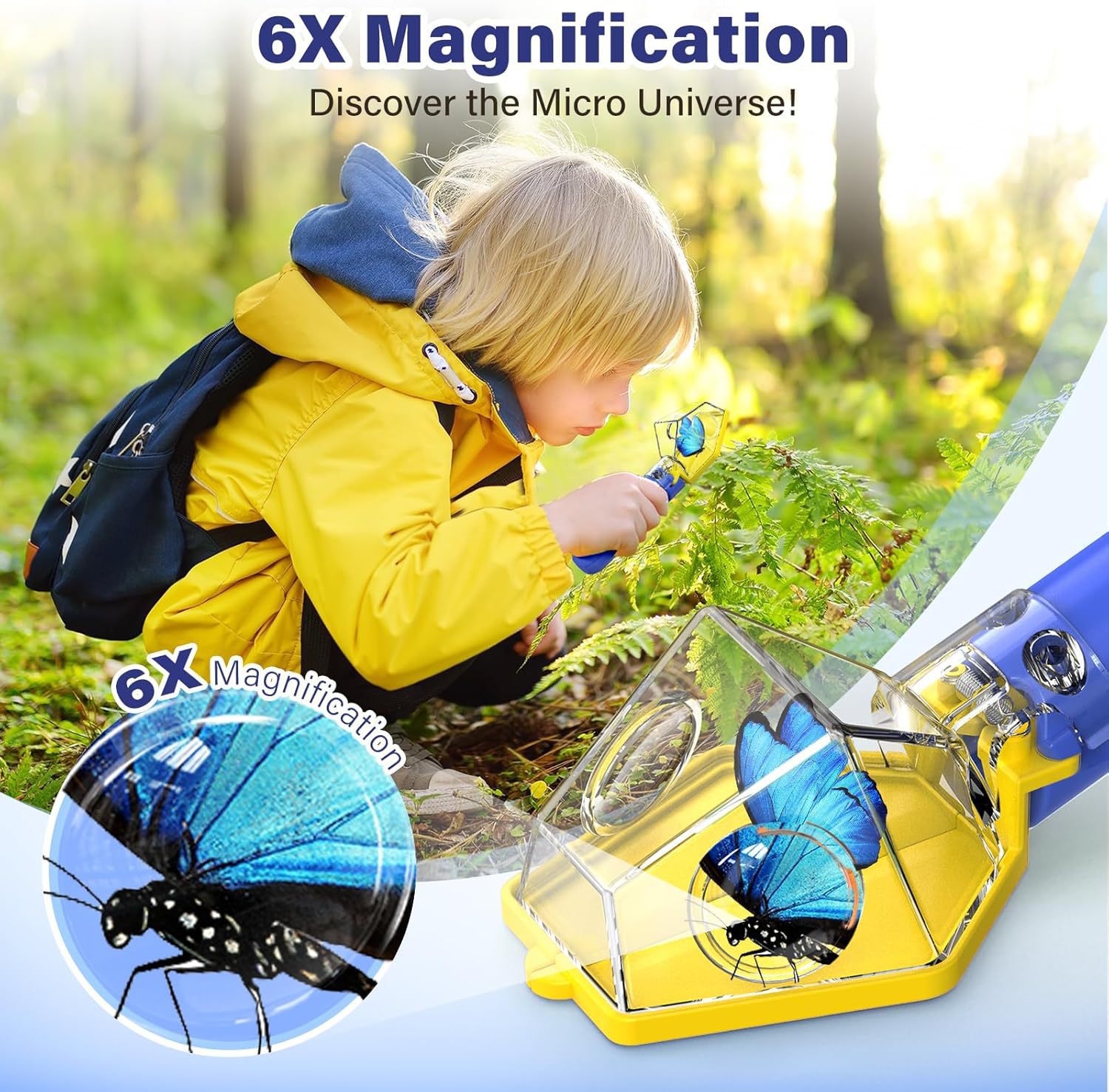 6X Magnifier Kids Bug Catcher, - đánh giá và giá Kids Nature Education