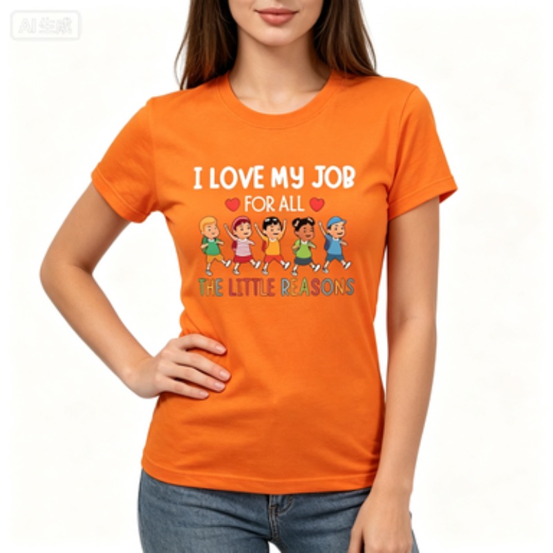 Women Slim Crew  T-shirt Teach - đánh giá và giá Kids Education Jobs